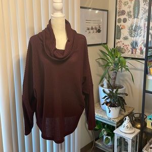 Maurice’s Cowl Neck Back Tie oversized sweater